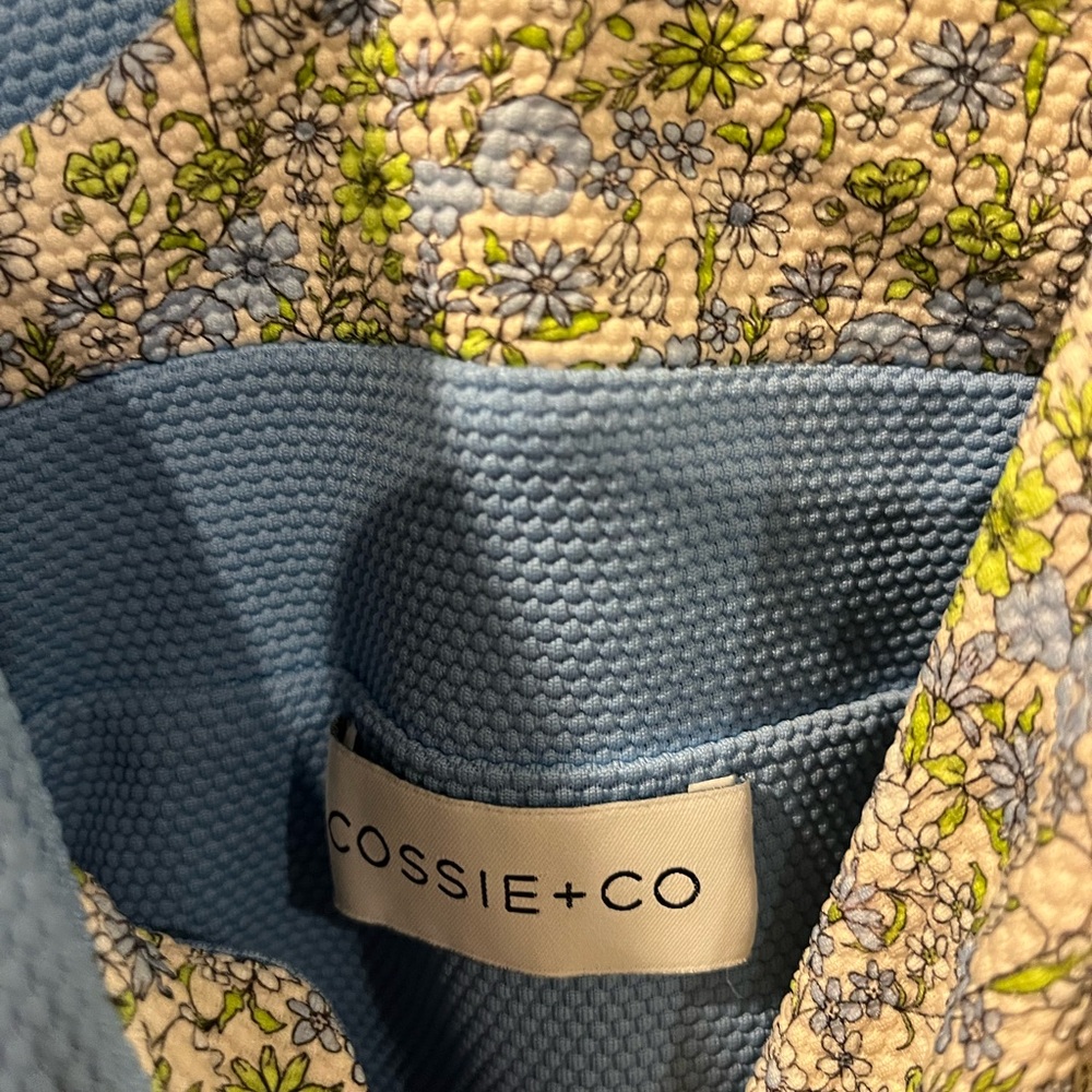 The Ashley One-piece Swimsuit in Cool Blue and Dusty Green Meadow Size 2 bin4 - Picture 4 of 7